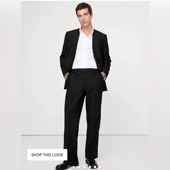 Banana Republic Other - NWOT Banana Republic Straight Barathea Tuxedo Black Pant Sz 30 x 30 (#796388)
